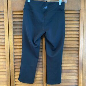 New Balance Women's Cropped Active Workout Pants, Black, Size Small